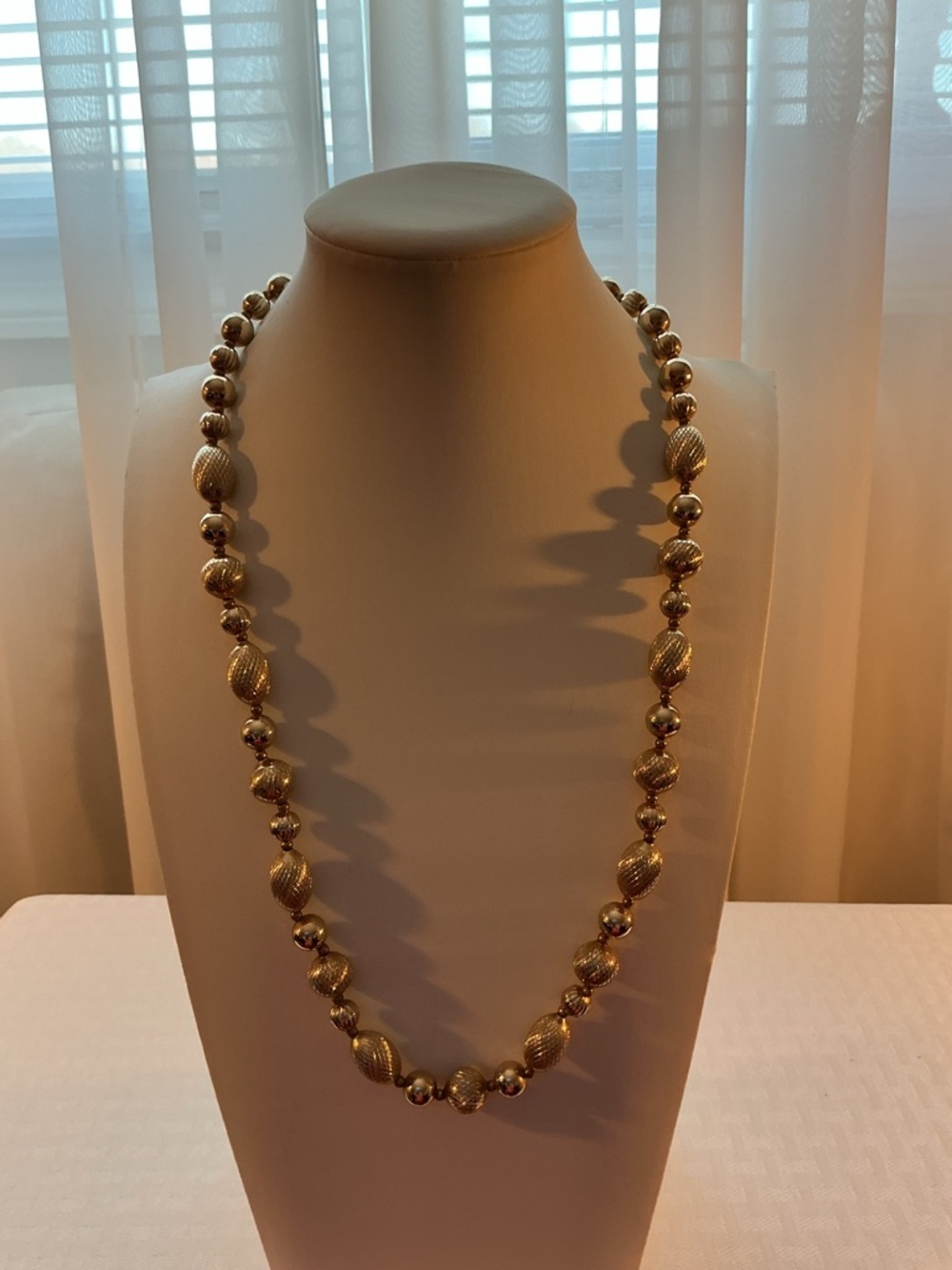 Dauplaise Genuine Gold Plated Bead Necklace